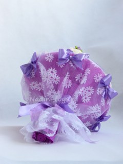 Фиолетовый букет из семи игрушек